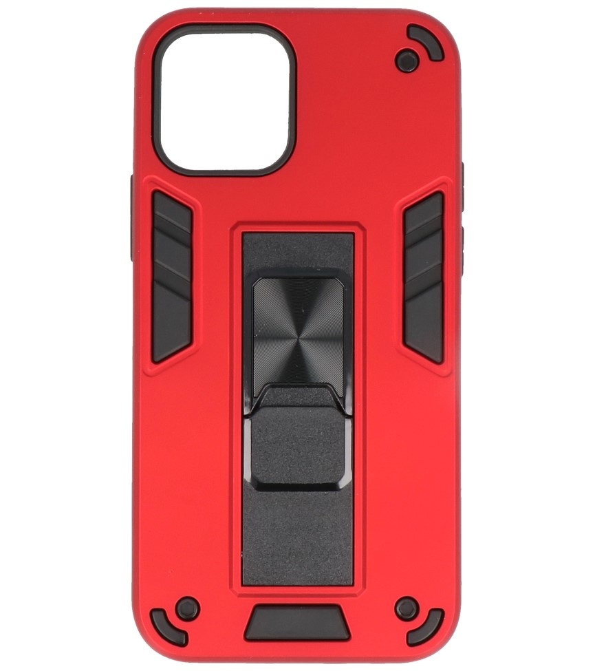 Stand Hardcase Backcover voor iPhone 12 Mini Rood