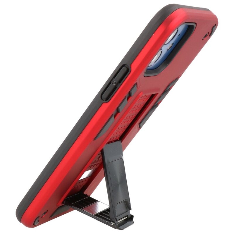 Stand Hardcase Backcover for iPhone 12 Mini Red