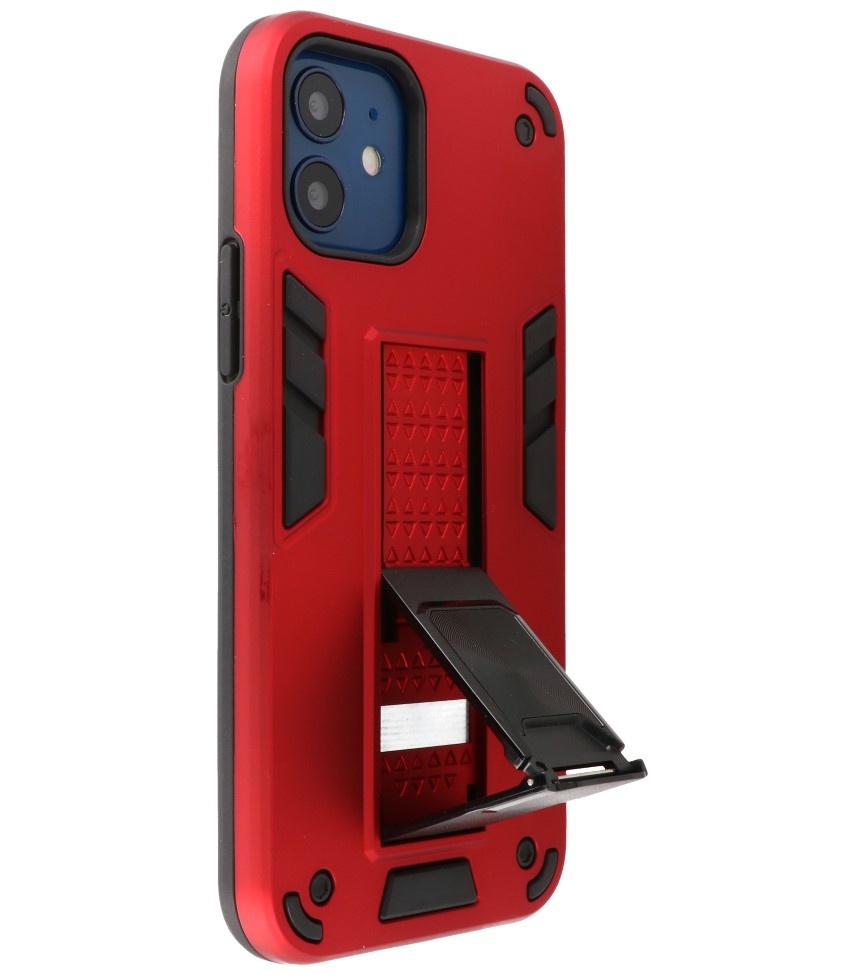 Stand Hardcase Backcover für iPhone 12 Mini Red