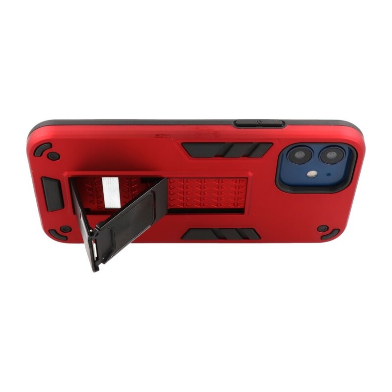 Stand Hardcase Backcover für iPhone 12 Mini Red