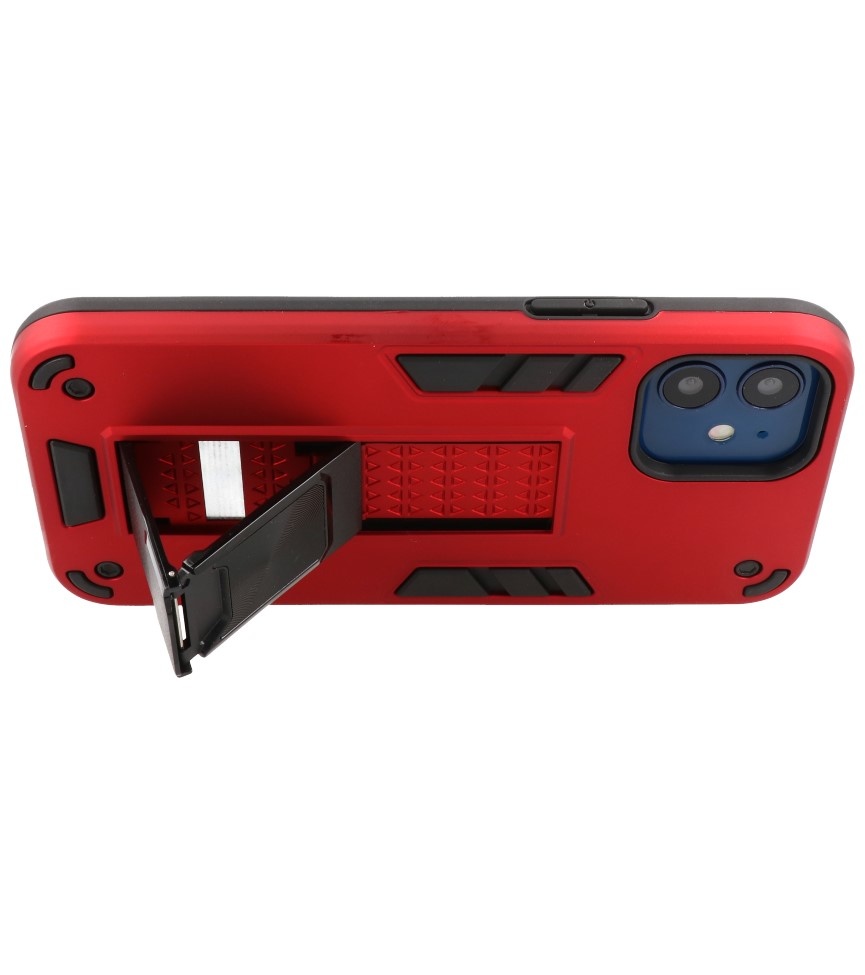 Stand Hardcase Backcover for iPhone 12 Mini Red