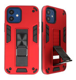 Stand Hardcase Backcover for iPhone 12 Mini Red