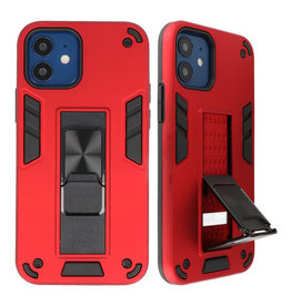 Bagcover til stativ Hardcase til iPhone 12 Mini Red