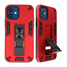 Stand Hardcase Backcover für iPhone 12 Mini Red