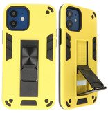 Stand Hardcase Backcover für iPhone 12 Mini Yellow