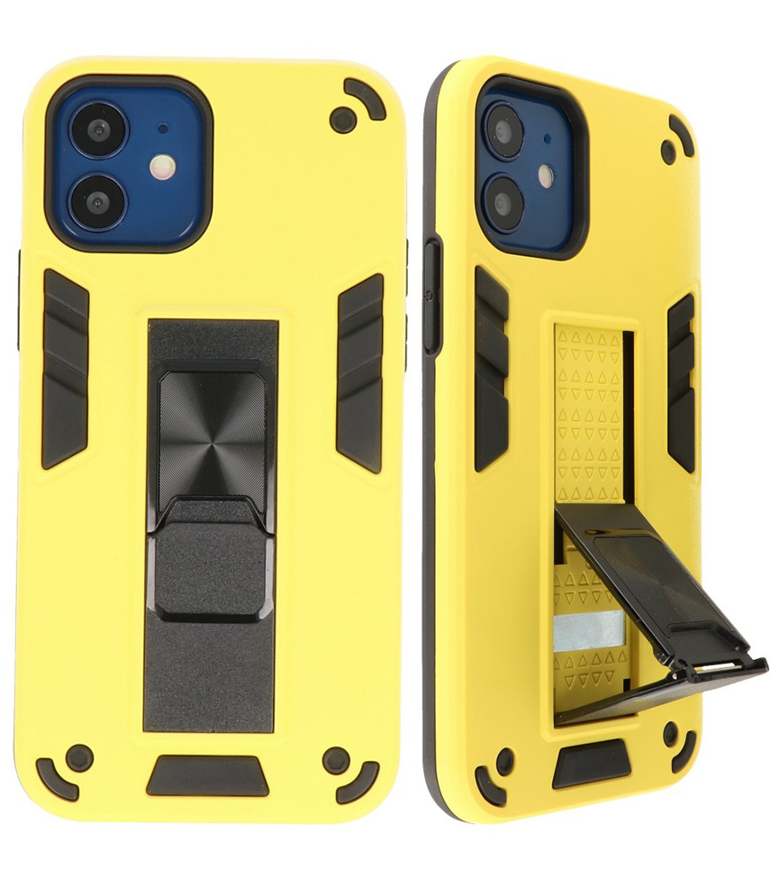 Stand Hardcase Backcover für iPhone 12 Mini Yellow