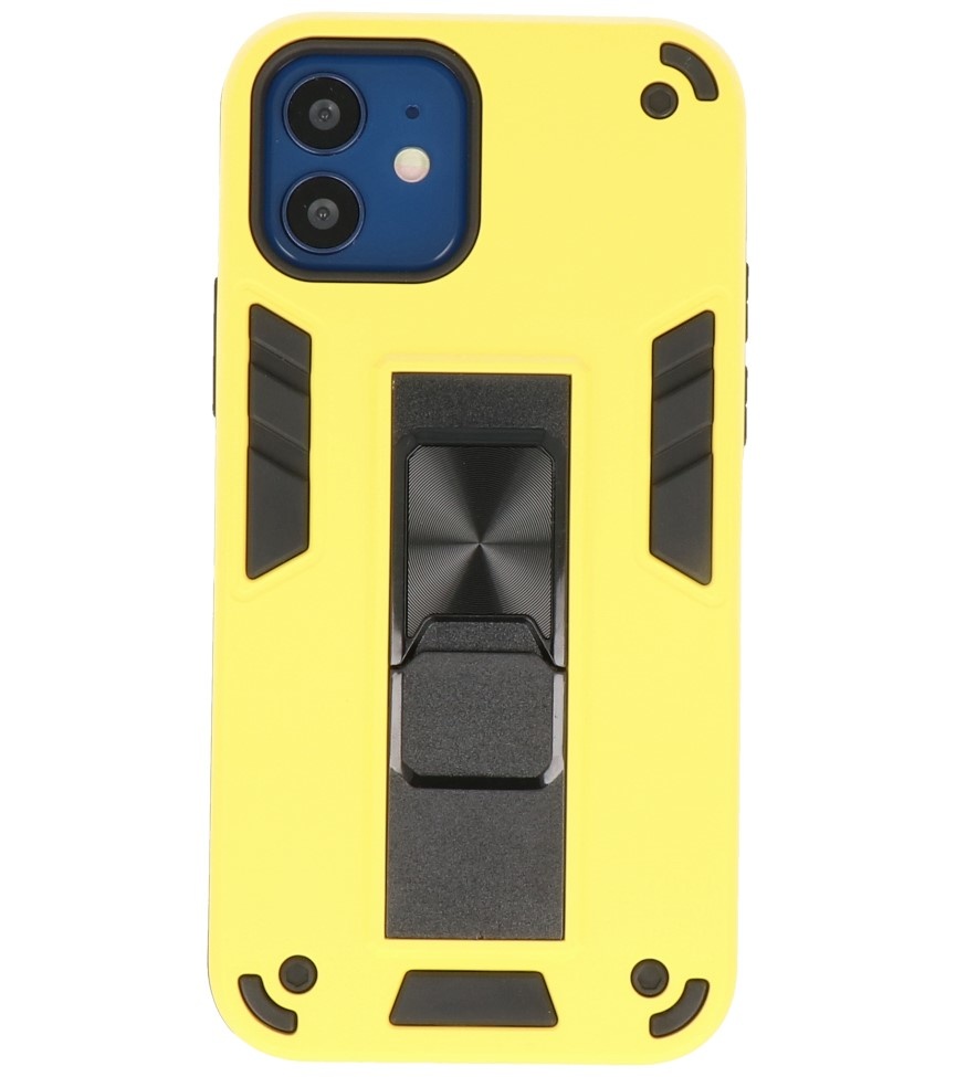 Stand Hardcase Backcover für iPhone 12 Mini Yellow