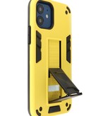 Stand Hardcase Backcover für iPhone 12 Mini Yellow