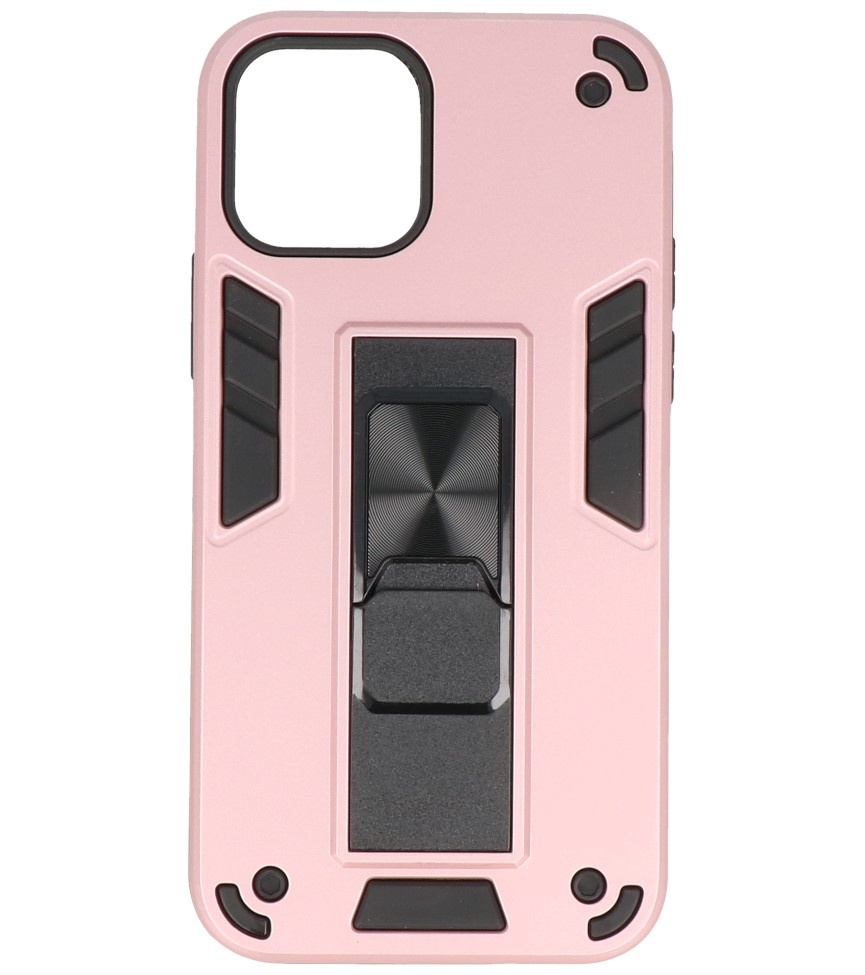 Carcasa trasera rígida Stand para iPhone 12 Mini Rosa