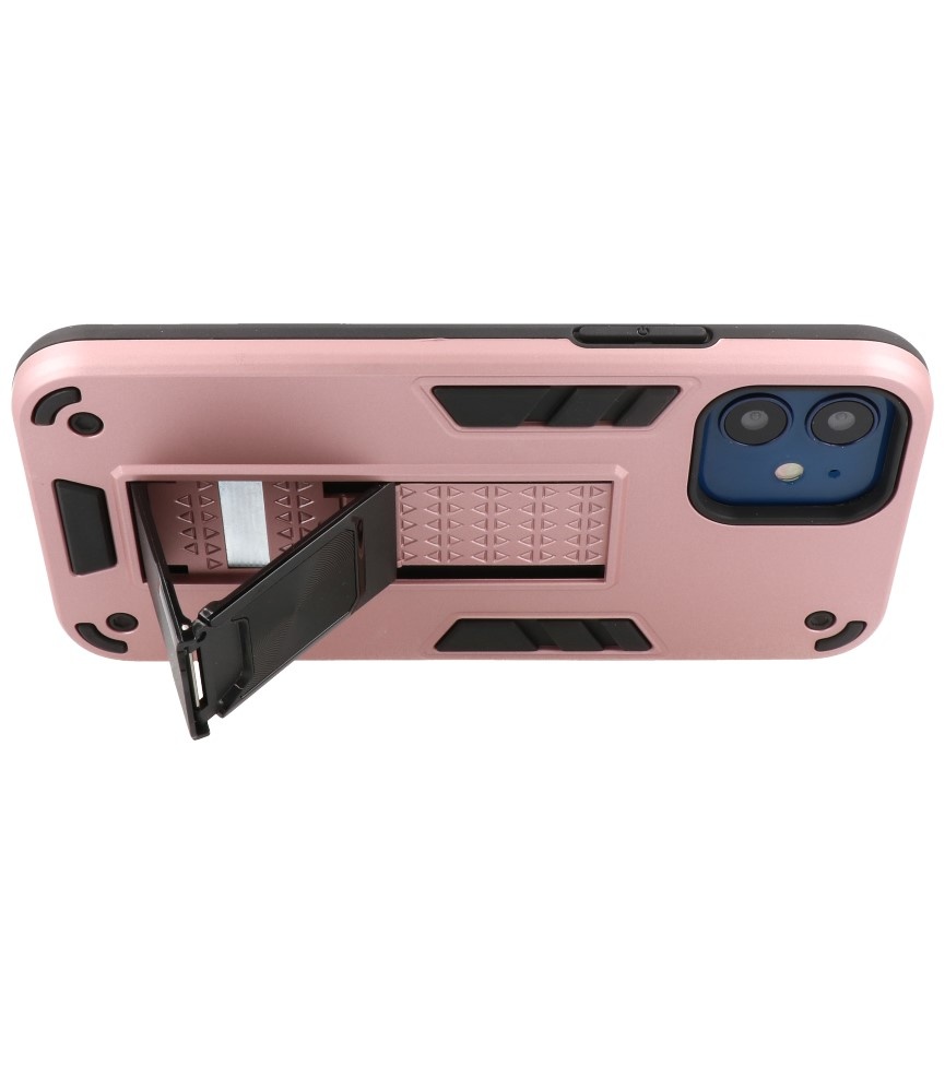 Carcasa trasera rígida Stand para iPhone 12 Mini Rosa