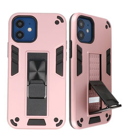 Bagcover til stativ Hardcase til iPhone 12 Mini Pink