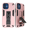 Carcasa trasera rígida Stand para iPhone 12 Mini Rosa