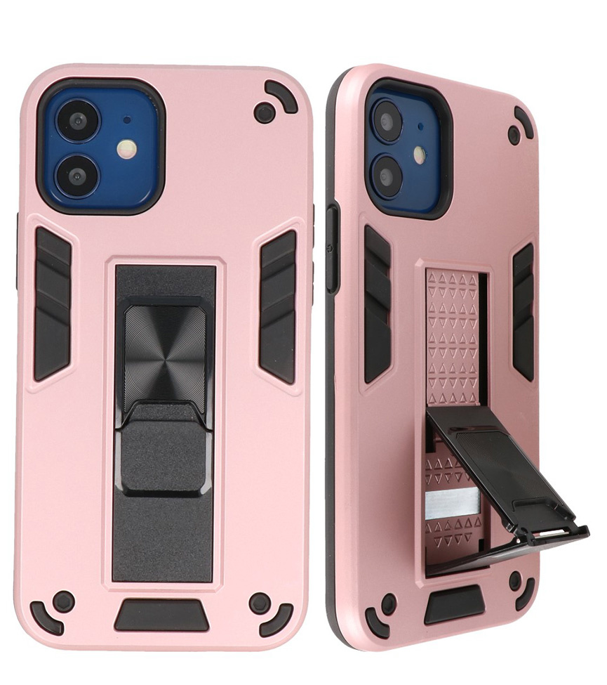 Stand Hardcase Backcover für iPhone 12 Mini Pink
