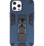 Stand Hardcase Backcover für iPhone 12 - 12 Pro Navy