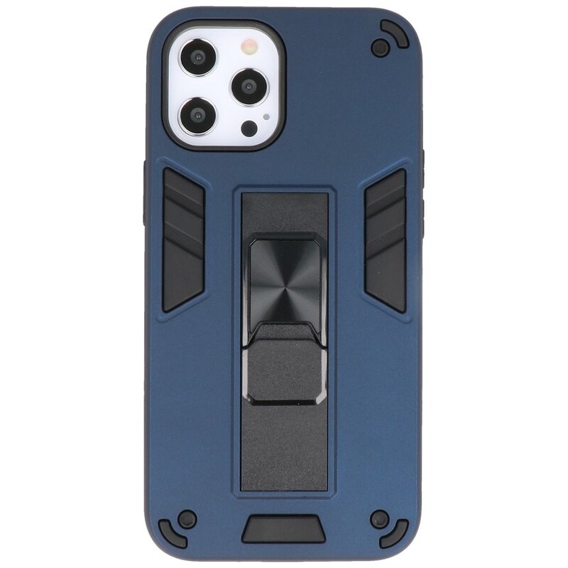 Stand Hardcase Backcover for iPhone 12 - 12 Pro Navy