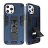 Stand Hardcase Backcover für iPhone 12 - 12 Pro Navy