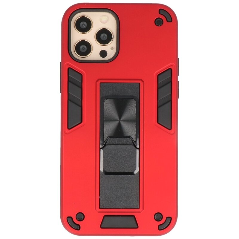 Stand Hardcase Backcover for iPhone 12 - 12 Pro Red