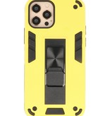 Stand Hardcase Backcover für iPhone 12 - 12 Pro Yellow