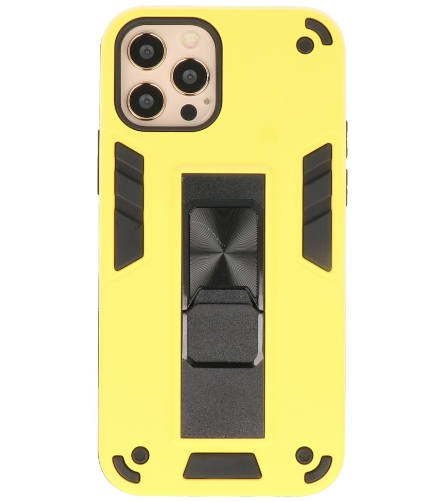 Stand Hardcase Backcover für iPhone 12 - 12 Pro Yellow