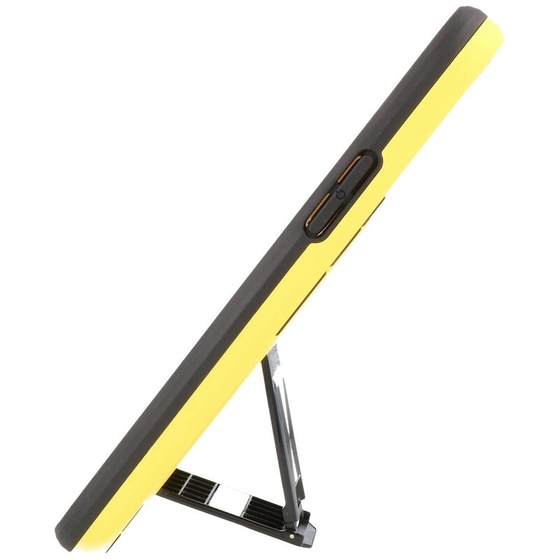 Stand Hardcase Backcover voor iPhone 12 - 12 Pro Geel