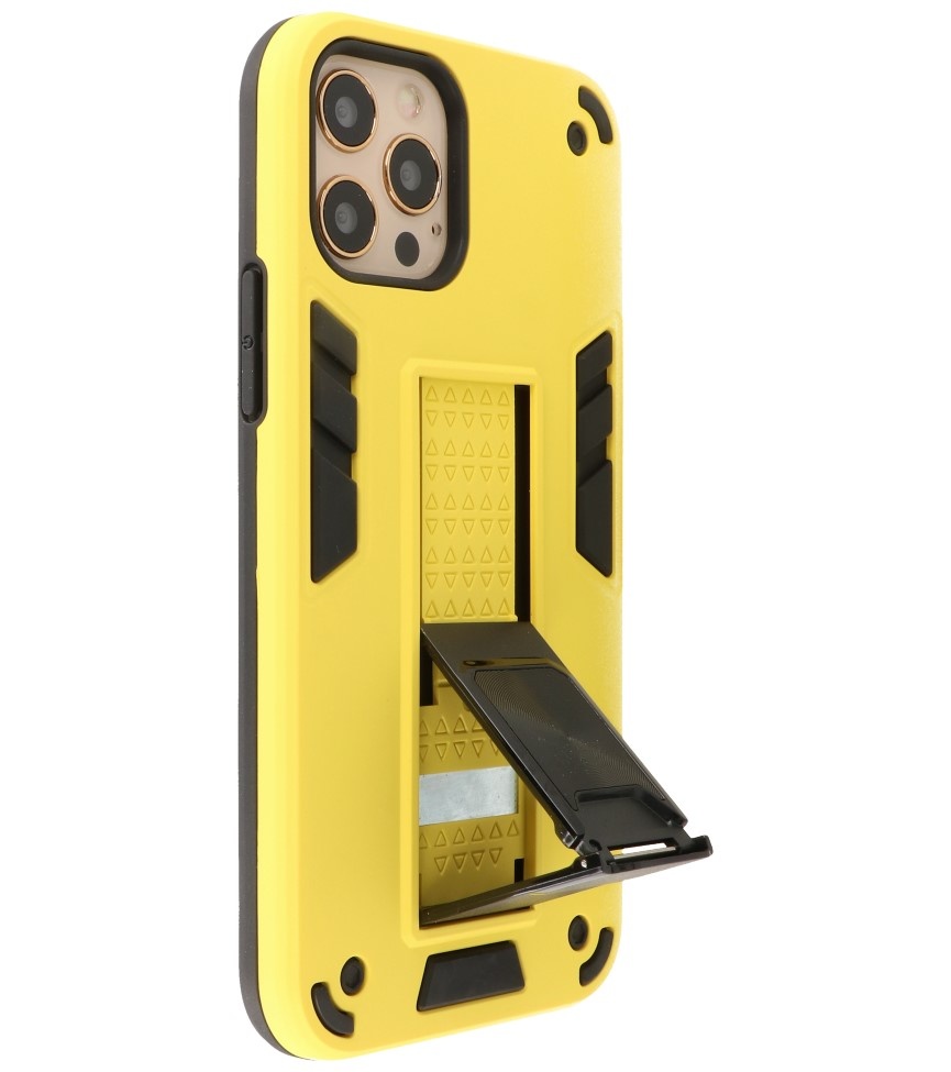 Stand Hardcase Backcover for iPhone 12 - 12 Pro Yellow