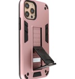 Stand Hardcase Backcover voor iPhone 12 - 12 Pro Roze