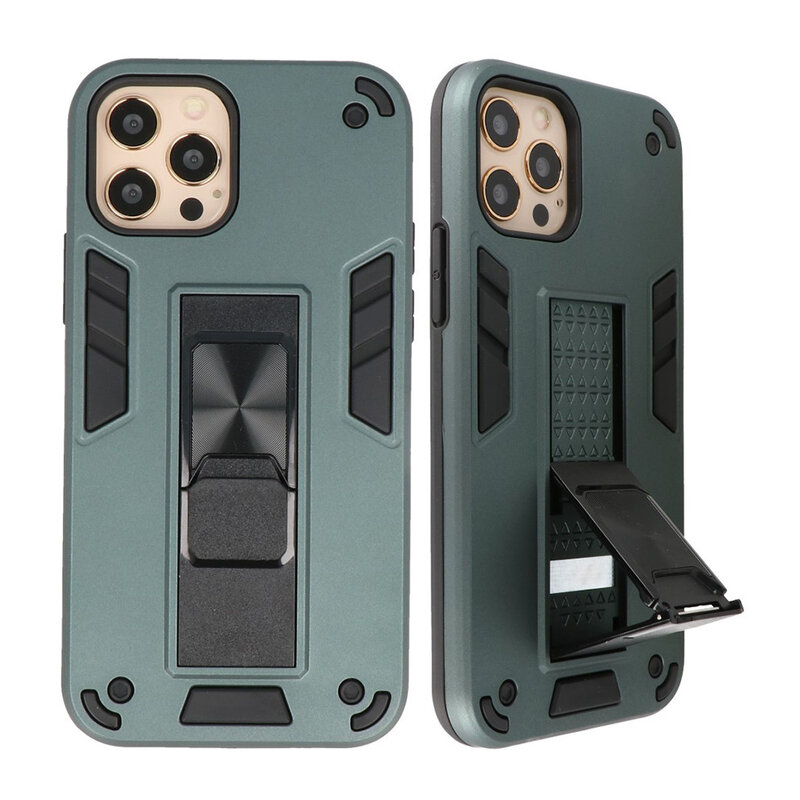 Coque arrière rigide pour iPhone 12-12 Pro vert foncé