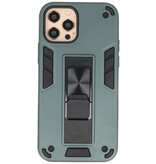Stand Hardcase Backcover para iPhone 12-12 Pro Verde oscuro