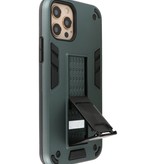 Stand Hardcase Backcover für iPhone 12 - 12 Pro Dark Green