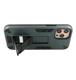 Stand Hardcase Backcover für iPhone 12 - 12 Pro Dark Green