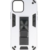 Carcasa trasera rígida Stand para iPhone 12 Pro Max Silver