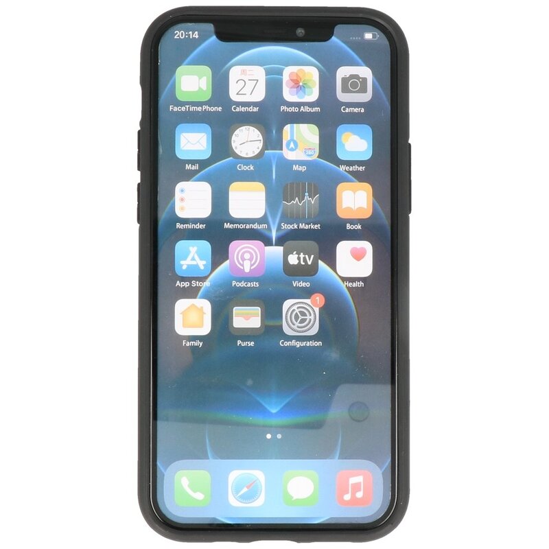 Stand Hardcase Backcover for iPhone 12 Pro Max Navy