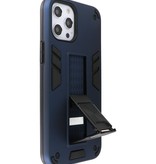 Carcasa trasera rígida Stand para iPhone 12 Pro Max Azul marino