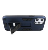 Carcasa trasera rígida Stand para iPhone 12 Pro Max Azul marino