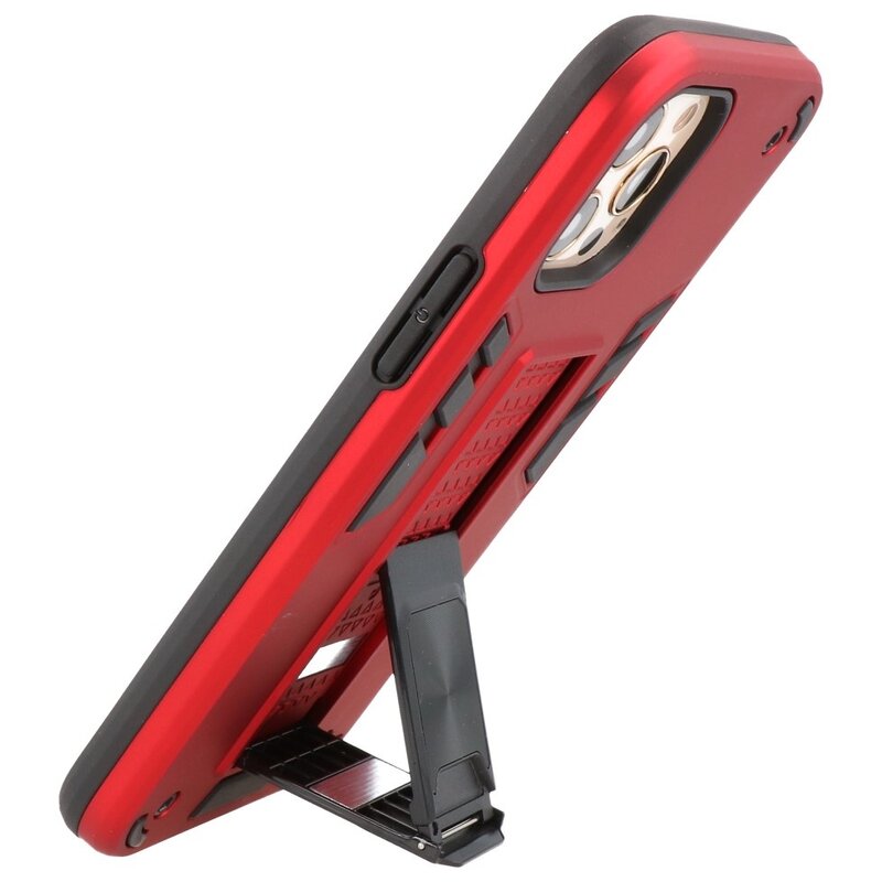 Stand Hardcase Backcover for iPhone 12 Pro Max Red