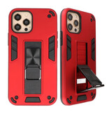 Stand Hardcase Backcover for iPhone 12 Pro Max Red