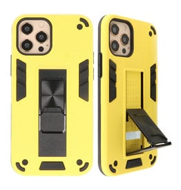 Stand Hardcase Backcover for iPhone 12 Pro Max Yellow
