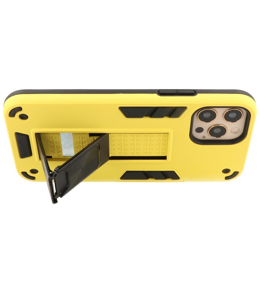 Stand Hardcase Backcover pour iPhone 12 Pro Max Jaune