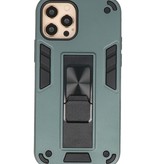 Carcasa Trasera Hardcase Stand para iPhone 12 Pro Max Verde Oscuro