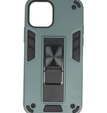 Stand Hardcase Backcover für iPhone 12 Pro Max Dunkelgrün