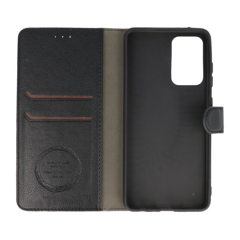 Luxe Portemonnee Hoesje voor Samsung Galaxy A72 5G Zwart