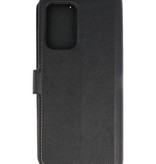 Estuche de lujo tipo billetera para Samsung Galaxy A72 5G Negro