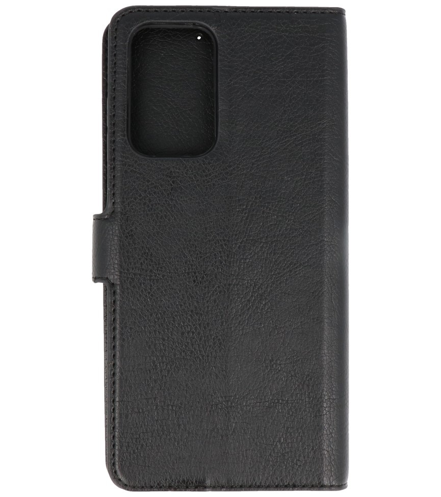 Etui Portefeuille de Luxe pour Samsung Galaxy A72 5G Noir