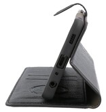 Estuche de lujo tipo billetera para Samsung Galaxy A72 5G Negro