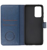 Estuche de lujo tipo billetera para Samsung Galaxy A72 5G Navy