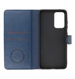 Estuche de lujo tipo billetera para Samsung Galaxy A72 5G Navy