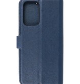 Custodia a Portafoglio di lusso per Samsung Galaxy A72 5G Navy