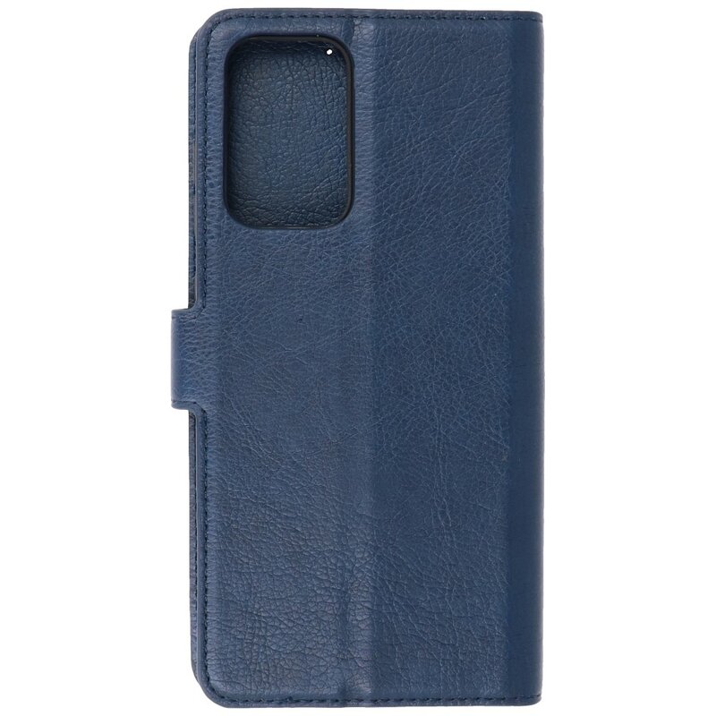 Estuche de lujo tipo billetera para Samsung Galaxy A72 5G Navy