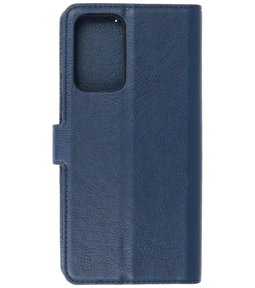 Estuche de lujo tipo billetera para Samsung Galaxy A72 5G Navy