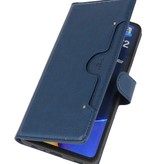 Estuche de lujo tipo billetera para Samsung Galaxy A72 5G Navy